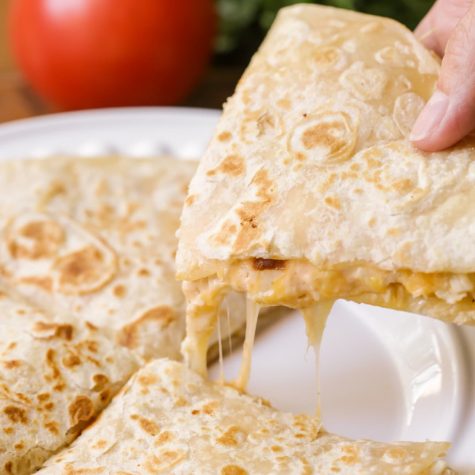 Cook up your very own makeshift Stingers quesadilla.

https://lilluna.com/chicken-quesadillas/