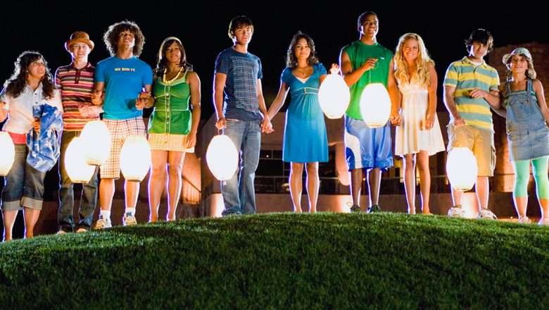 A photo from High School Musical 2 at the end of the movie, marking the end of summer.