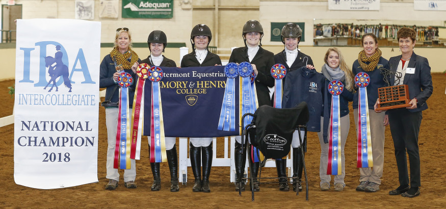 The equine team is all smiles after they  won another national title in 2018.