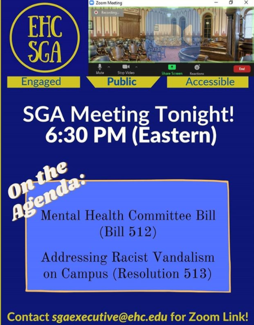A+virtual+flyer+announcing+the+most+recent+meeting+of+the+Emory+%26+Henry+College+Student+Government+Association%3B+courtesy+of+the+E%26H+SGA+on+Instagram%2C+%40ehc_sga.+For+future+meeting+agendas+and+links%2C+information+can+be+found+there.