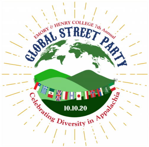 The official logo for the Seventh Annual Global Street Party at Emory & Henry College; photo courtesy of E&Hs website.