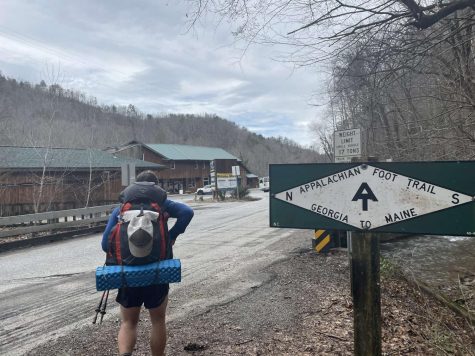 Student embarking on the Appalachian Trail as apart of the Semester-a-Trail program.