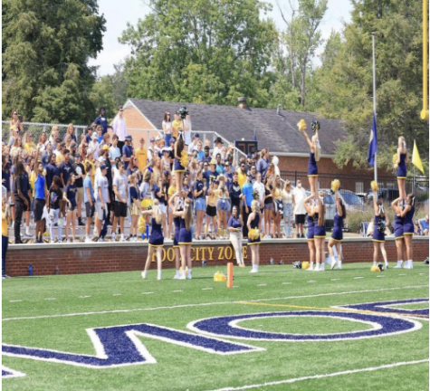 E&H athletics and the SGA worked together to install the new student section, The Swarm, in the Fred Selfe Stadium for the fall 2021 football season.