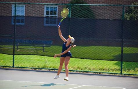 Holt is a third-year tennis player who has experienced playing as both a DII and DIII player at E&H. She shares the excitement and challenges this change brings to her team.