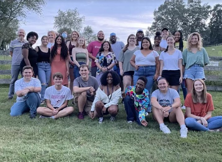 This years Bonner Scholars attended a cookout hosted by new Director Dr. Scott Sikes