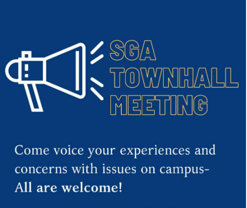 Join the SGA on Feb. 2 for a town hall meeting with Vice President John Wells and other faculty