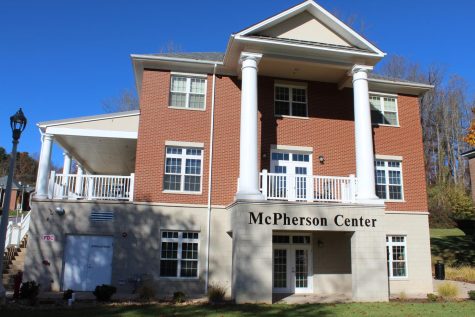 The McPherson Center houses the Housing & Residence Life offices as well as Student Activities offices. Currently, there is only one staff member working in the building.